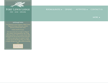 Tablet Screenshot of fortlewislodge.com